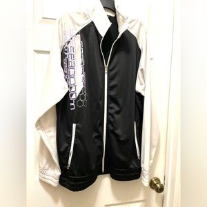 Vintage Sean John Black White Jacket Lighweight Casual Urban Streetwear Sz XXL